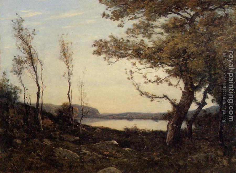 Henri-Joseph Harpignies : Landscape with Lake